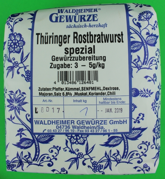 Waldheimer Thüringer Rostbratwurst